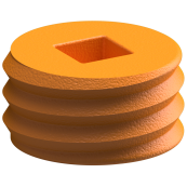 Ground socket for  48 mm tubular post | Blank plug